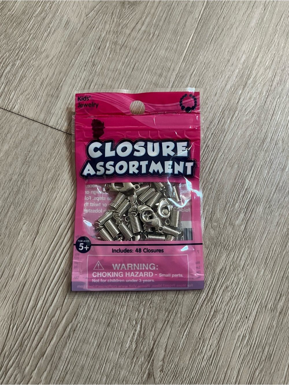 Closure Assortment Pack - Bright Pink Jewelry Bag